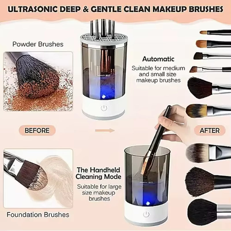 Portable Makeup Brush Cleaner Solution Electric Brush Cleaner Makeup Home Electric Makeup Brush Cleaner and Dryer