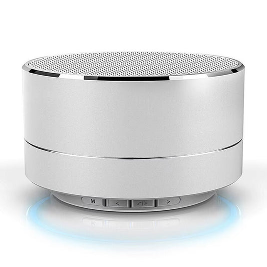 Wireless Mini Super Bass Bluetooth Music Speaker for Samsung Iphone Ipad Tablet Silver Grey