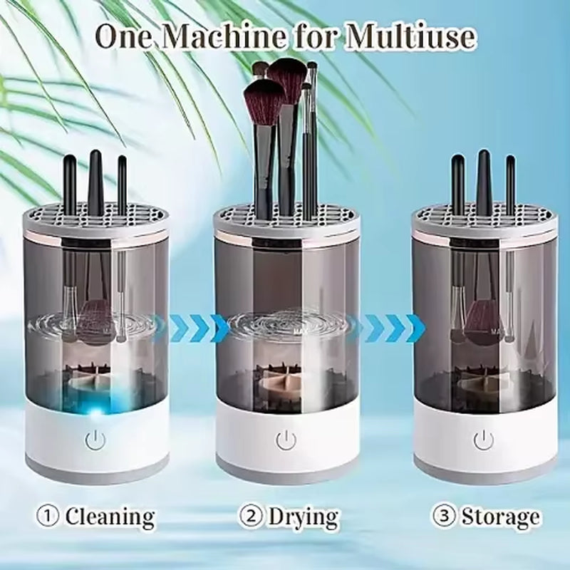 Portable Makeup Brush Cleaner Solution Electric Brush Cleaner Makeup Home Electric Makeup Brush Cleaner and Dryer