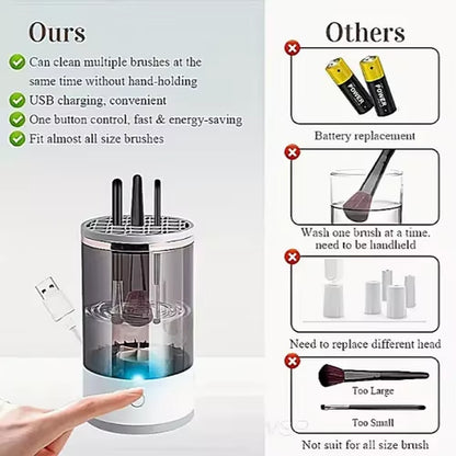 Portable Makeup Brush Cleaner Solution Electric Brush Cleaner Makeup Home Electric Makeup Brush Cleaner and Dryer